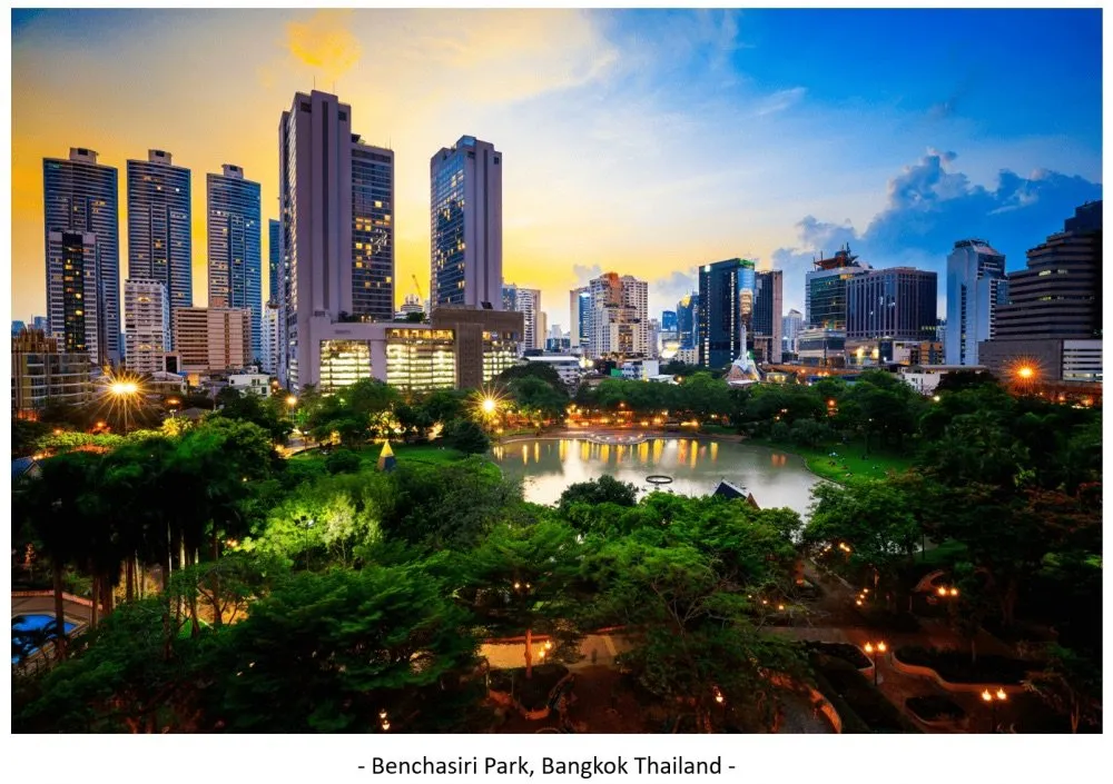 Benchasiri park in Bangkok, Thailand