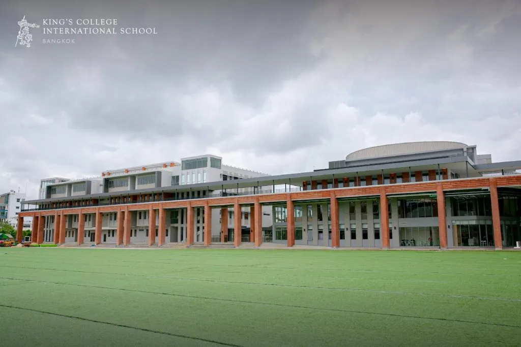 The lawn at King's College International School, Bangkok.