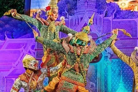 Traditional Thai Khon dancing.