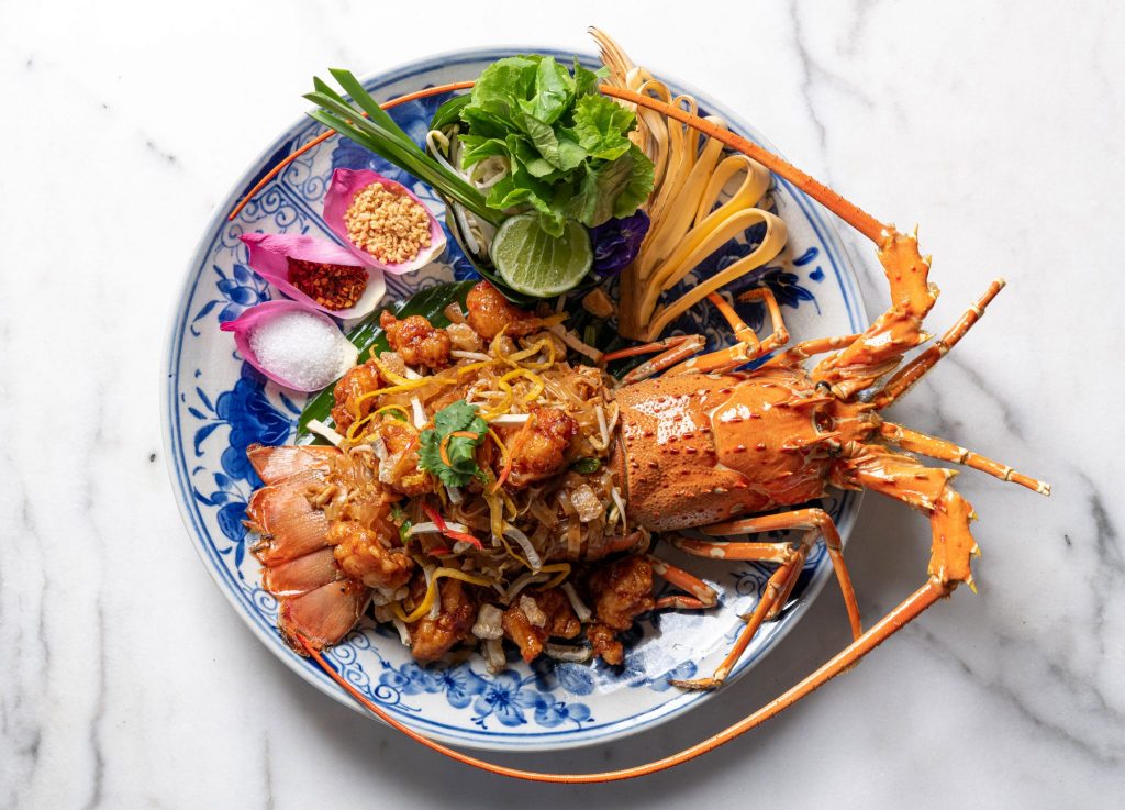 A Thai dish with a giant lobster