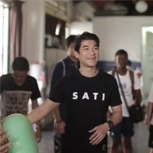 Sakson Rouypirom wearing SATI shirt