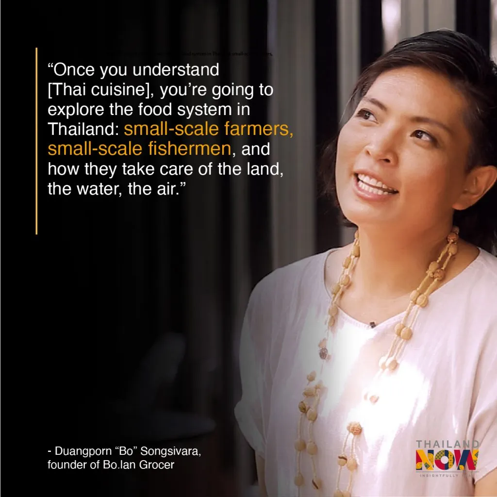 A quote from Bo Songsivara, the founder of Bolan Grocer.