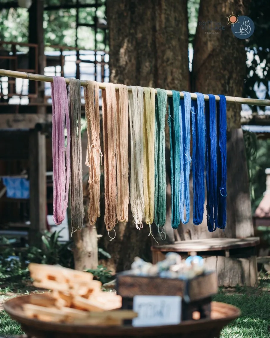 Prairie plant based rainbow dye palette