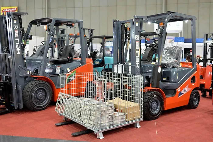 Forklift showcase at the Thailand Industrial Fair
