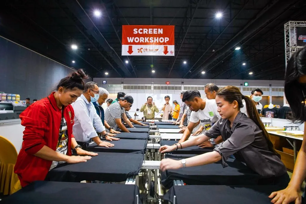 Garment screening workshop at Garment Screen & Embroidery Expo