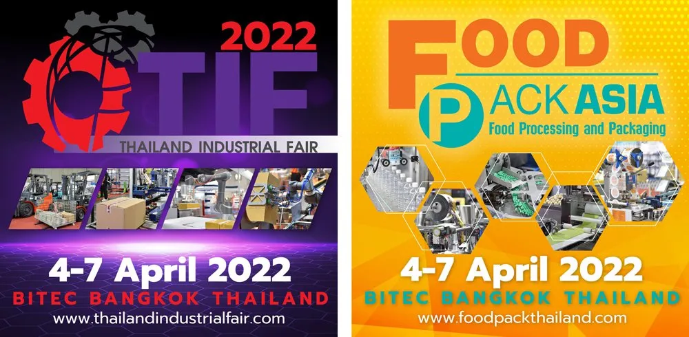Banners for Thailand Industrial Fair 2022 and Food Pack Asia 2022
