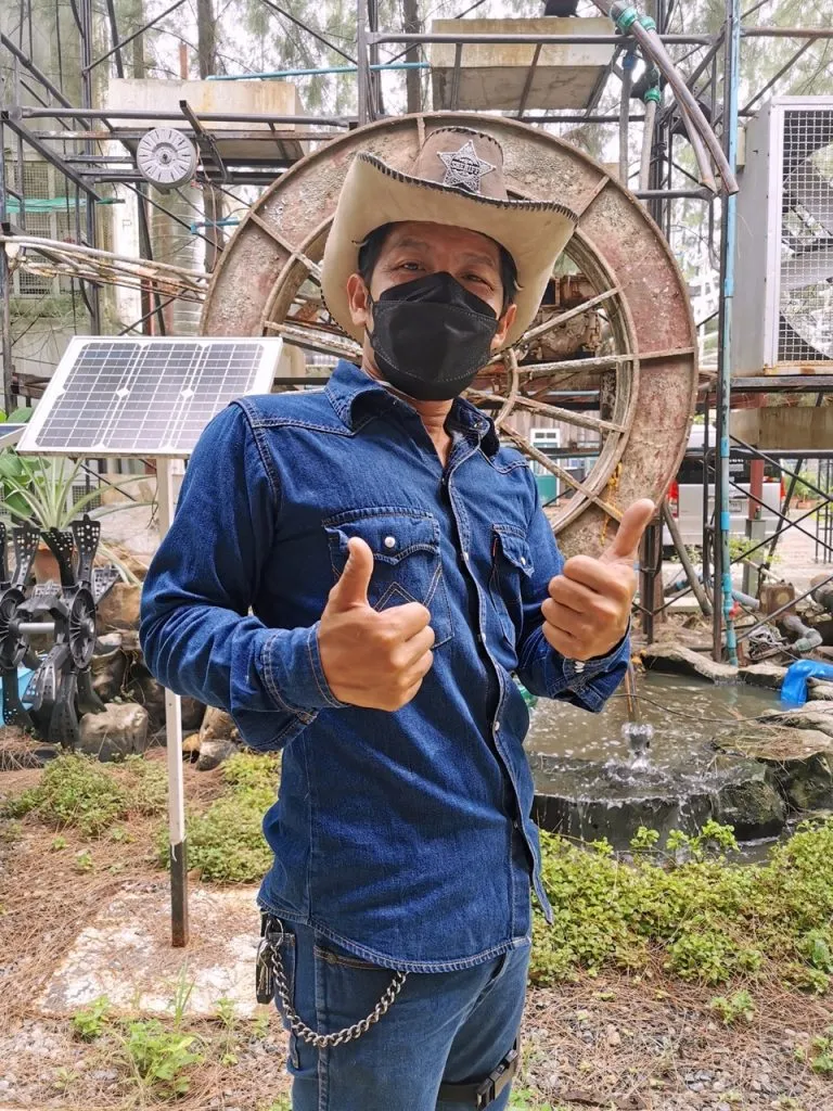 A portrait of Wira, a former wedding organizer and the owner of Res-Q Farm