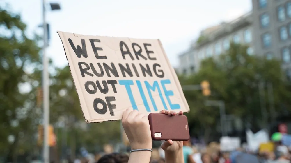 we are running out of time sign