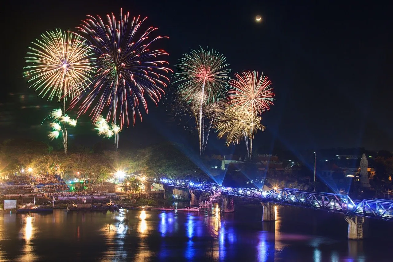 The Bridge of the River Kwai festival, Kanchanaburi Province, Thailand