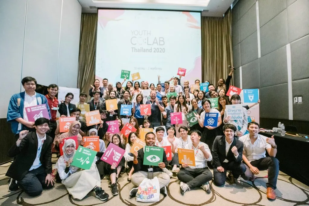 Participants at the Youth CoLab Thailand 2020