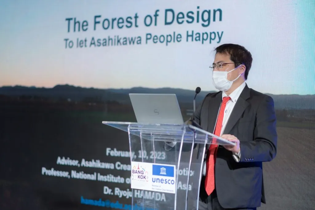 Ryoju Hamada, a representative from Asahikawa City of Design, Japan