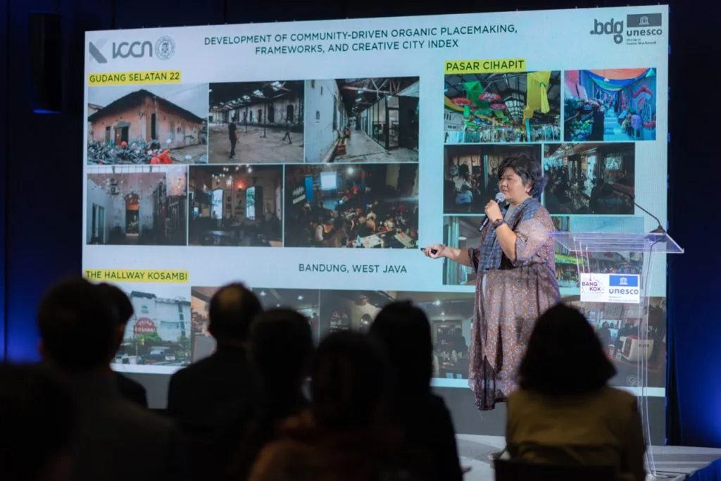 Dwinita Larasati, a representative from Bandung City of Design, Indonesia