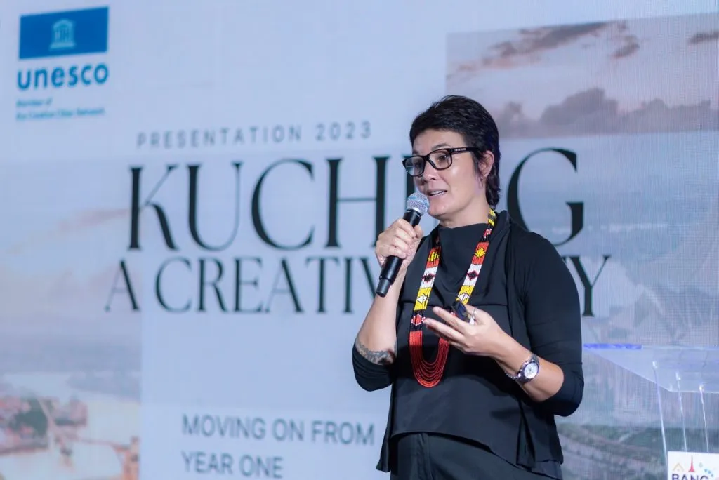Karen Shepherd, a representative from Kuching City of Gastronomy, Malaysia