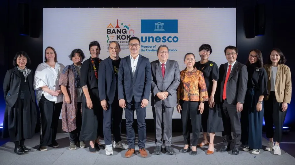 A group photo of representatives from all 10 creative cities and the Executive Director of CEA