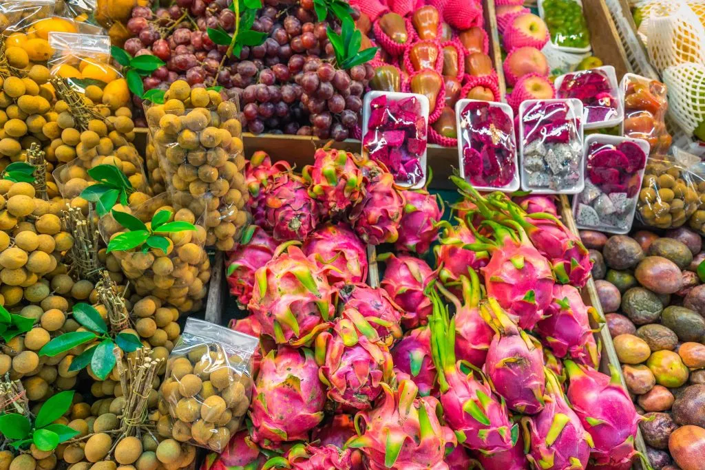 Fresh fruits at local market at Phuket, Thailand