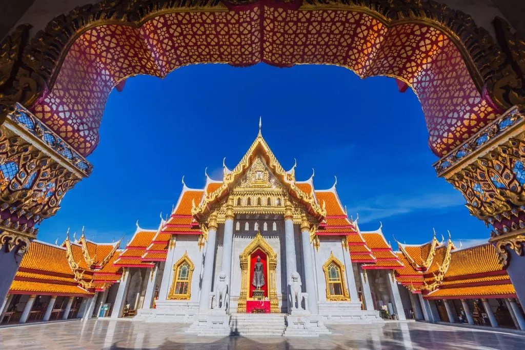 Wat Benjamaborphit or the Marble Temple in Bangkok Thailand