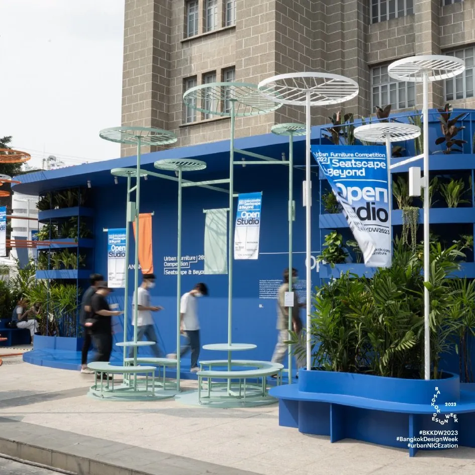 Seatscape Beyond is a concept for public urban seating which was a part of Bangkok Design Week 2023