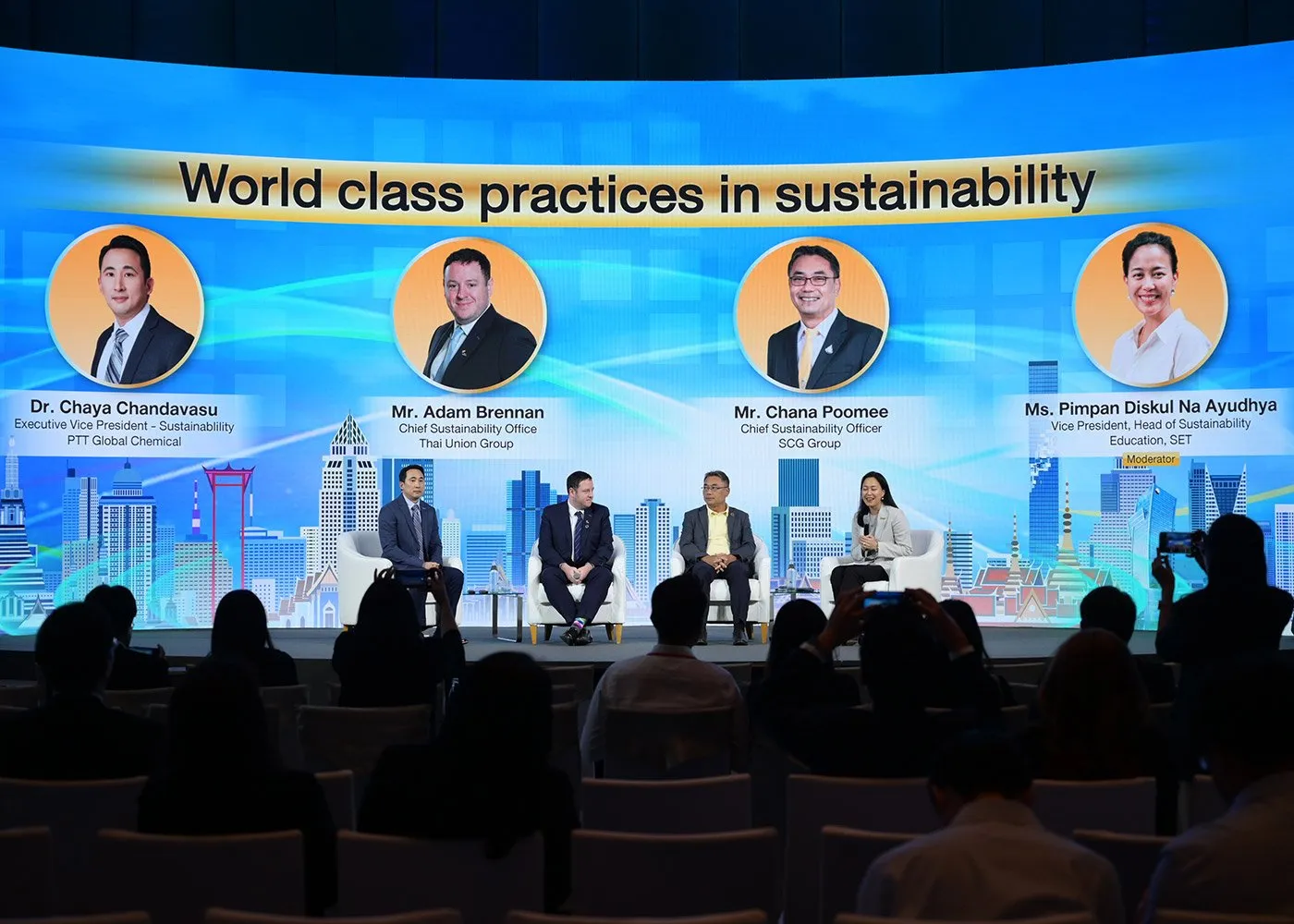 The "World class practices in sustainability" session