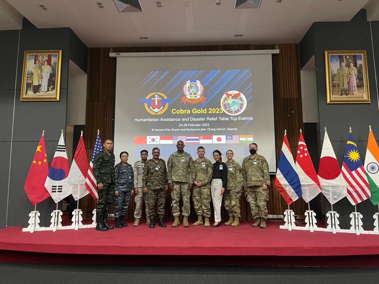 Dew at the Humanitarian Assistance and Disaster Relief Table Top Exercise in Thailand