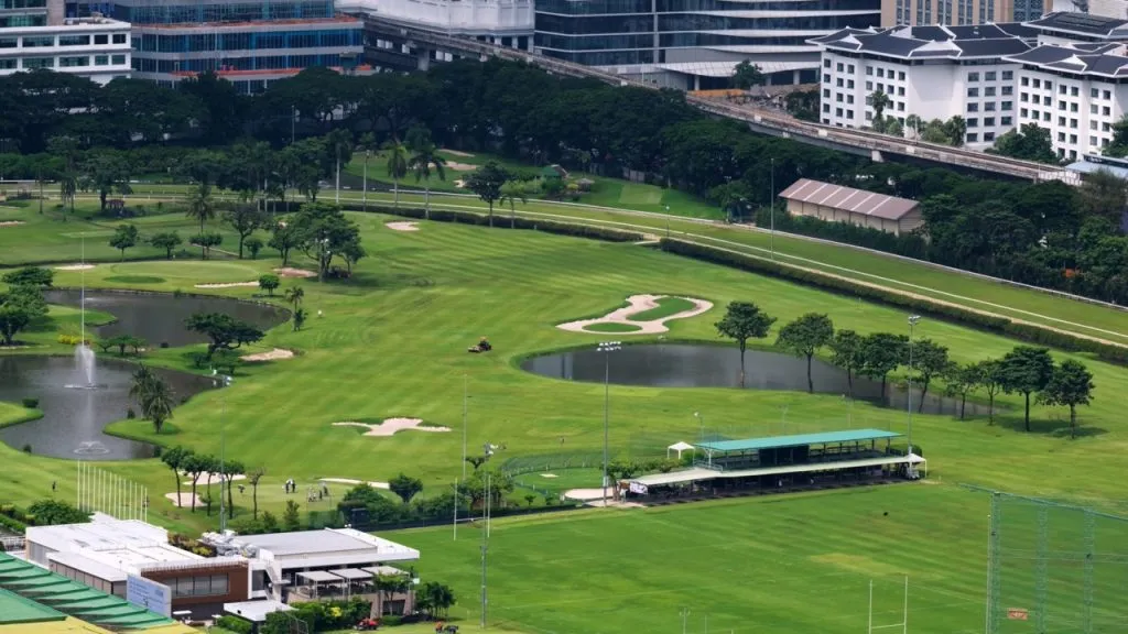 A golf course at The Royal Bangkok Sports Club in Bangkok, Thailand