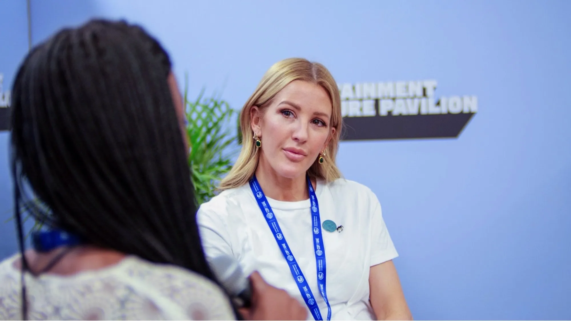 Ellie Goulding at the Entertainment + Culture Pavilion during its debut at COP28 in Dubai