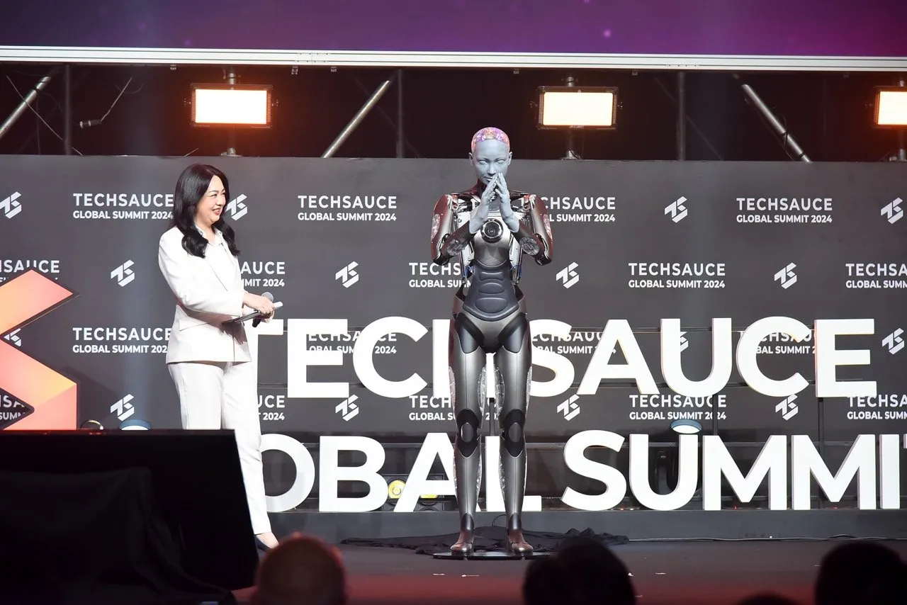 Ameca, the world's most advanced human-shaped robot