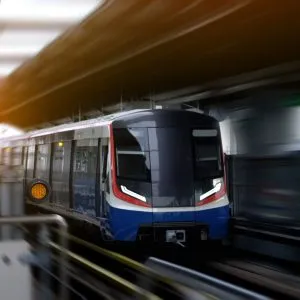 BTS Sky Train in Bangkok, Thailand