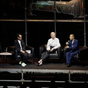 Kong Rithdee, Tilda Swinton, and Apichatpong Weerasethakul