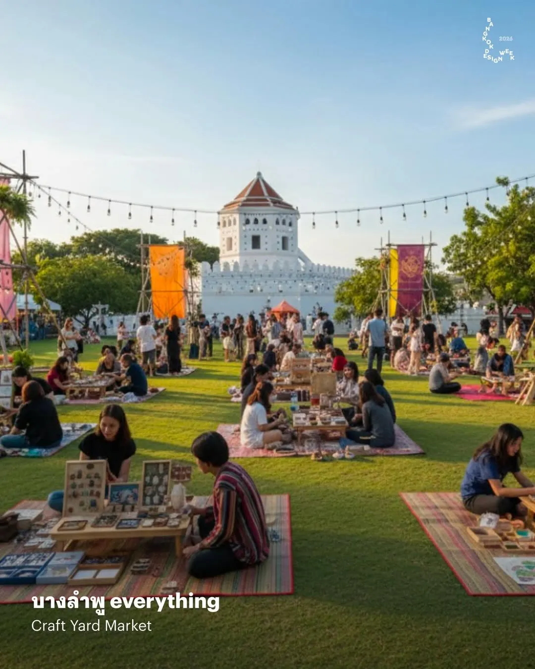 BKKDW2026 activity depicting picnickers enjoying an inner city park
