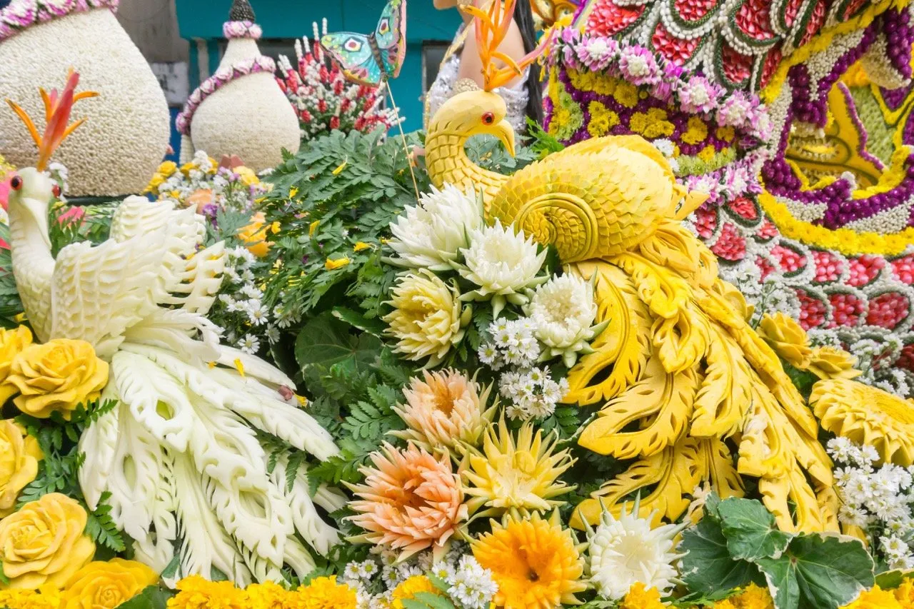 The parade at the Chiang Mai Flower Festival