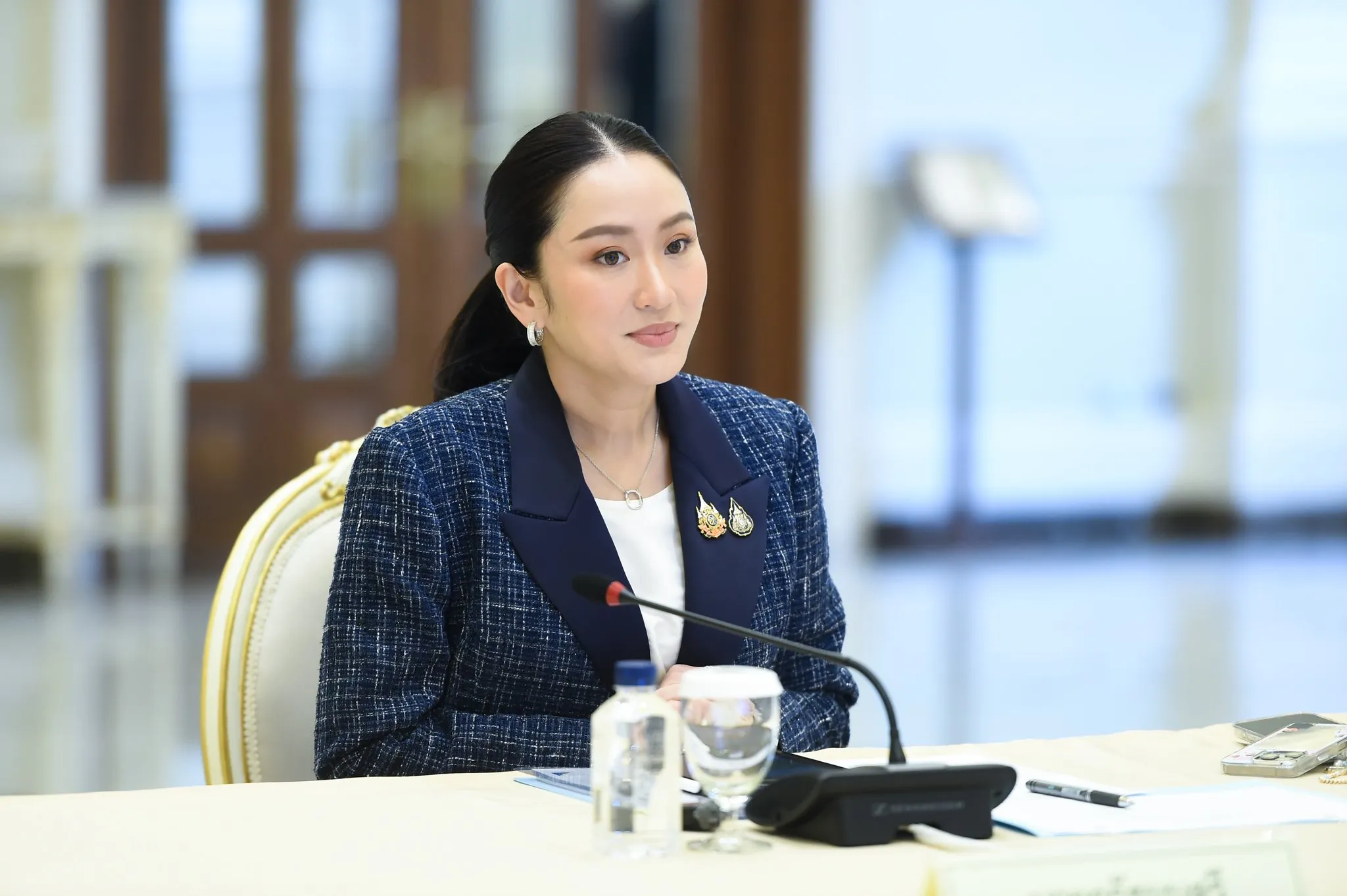 Prime Minister Paetongtarn Shinawatra leads a meeting on preparations for the IMF-WBG Annual Meetings on February 3rd, 2025