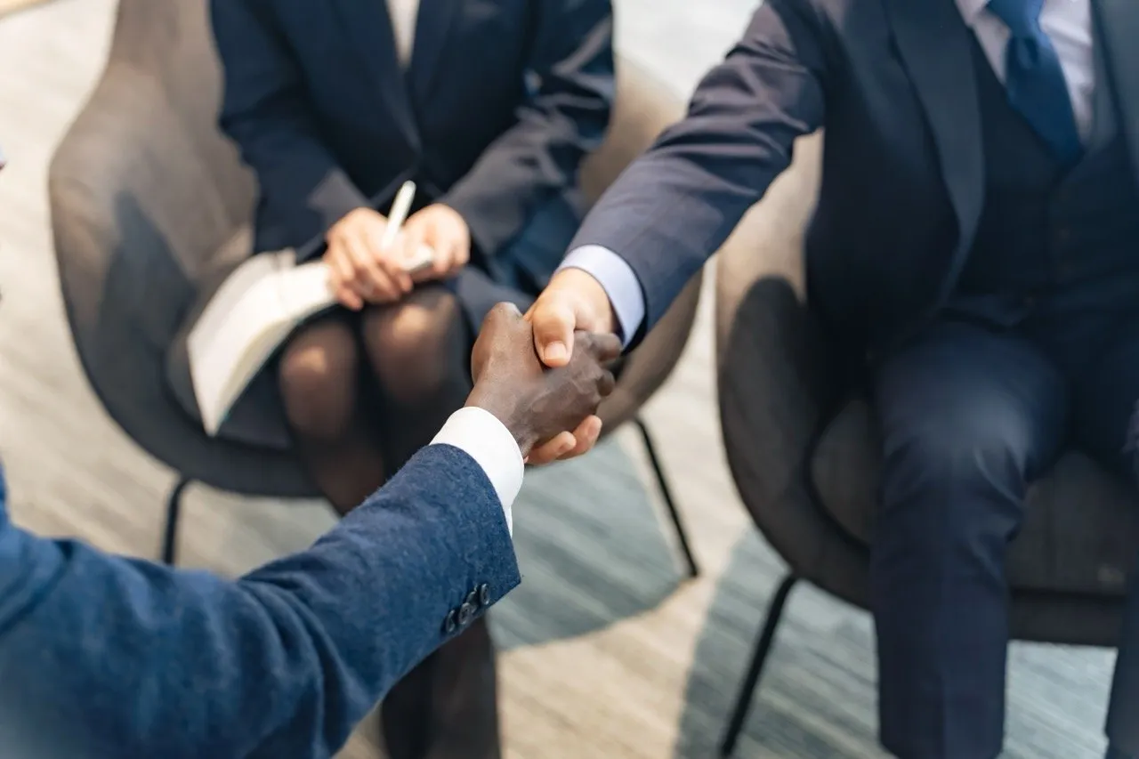People shaking hands