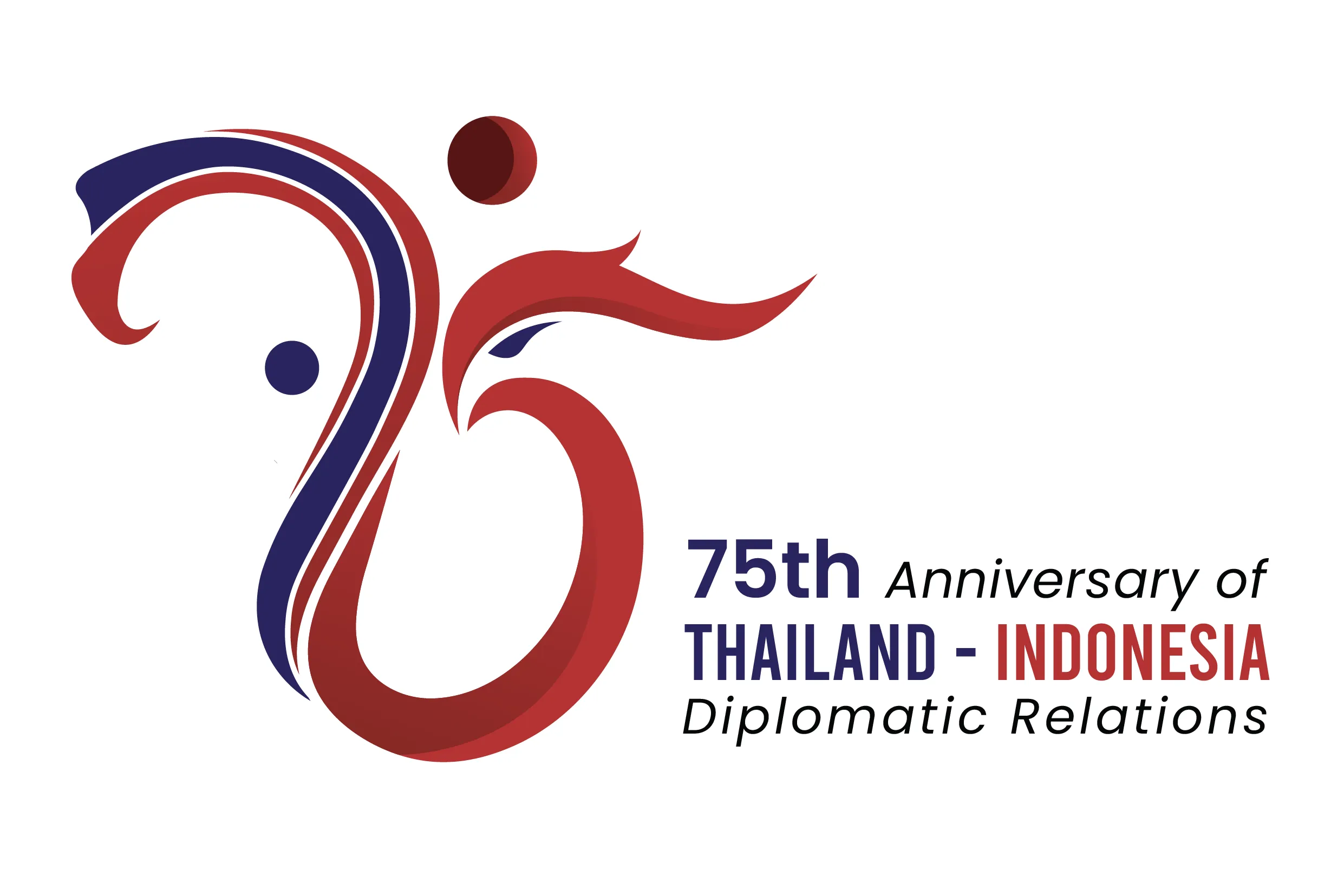 Thailand Indonesia Diplomatic Relations Logo