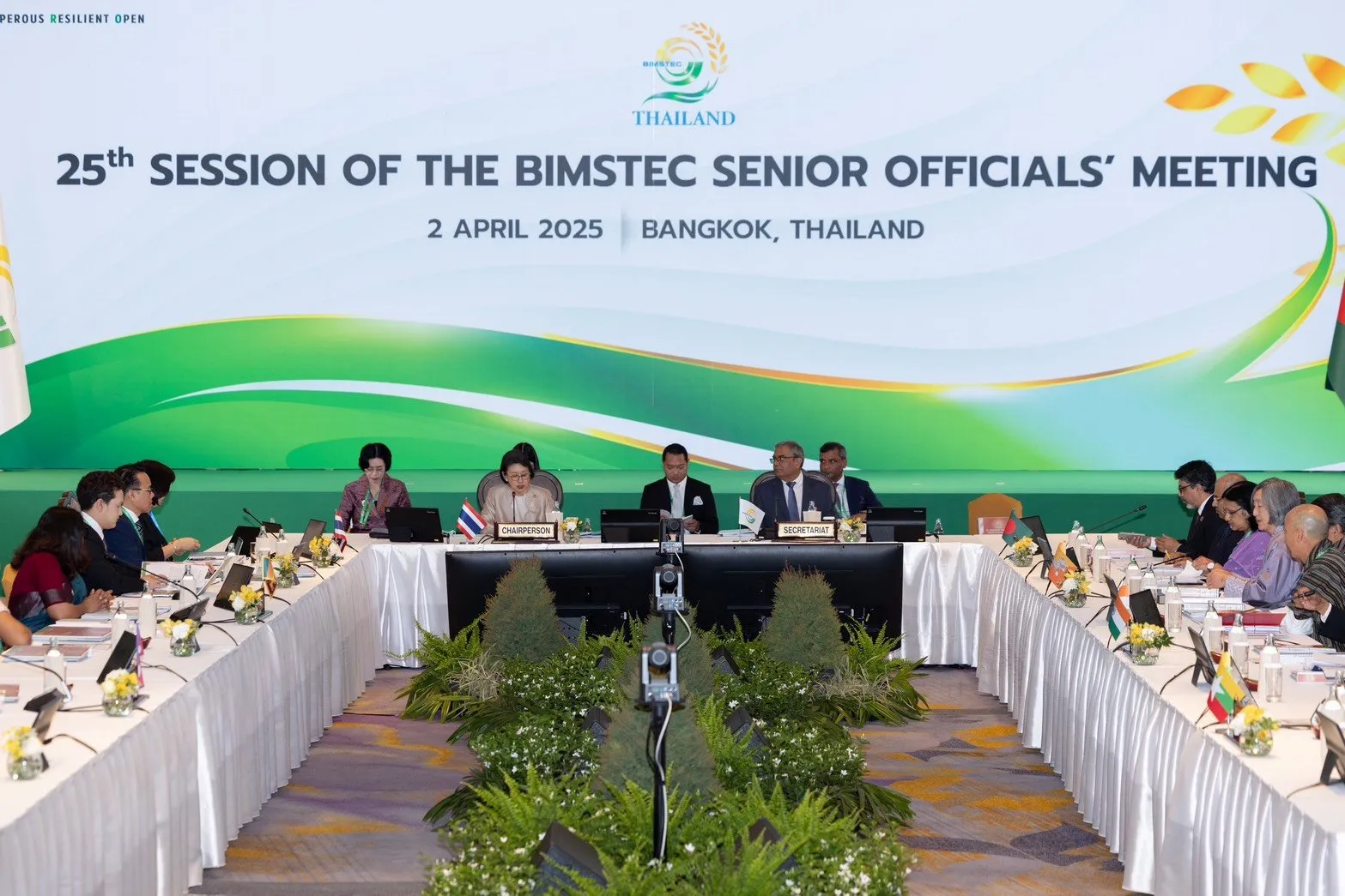 The 25th session of the BIMSTEC Senior Officials Meeting on 2 April 2025