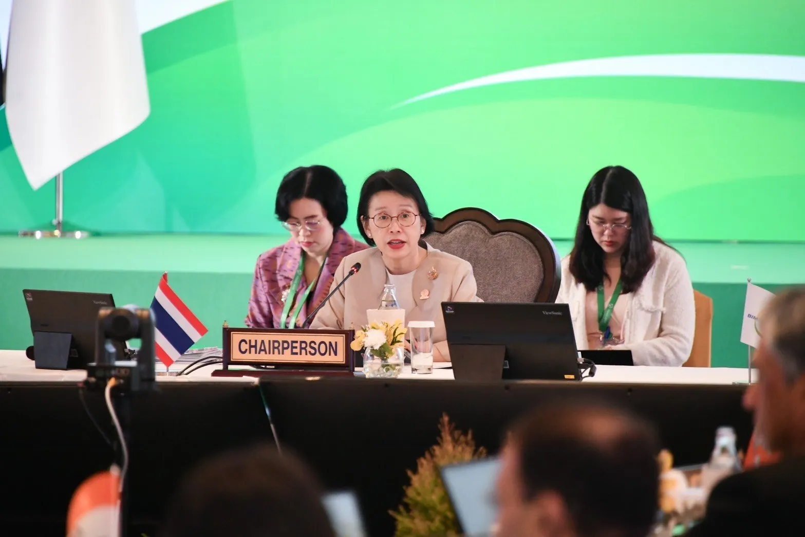 Thailand Permanent Secretary for Foreign Affairs Eksiri Pintaruchi chairing the 25th BIMSTEC Senior Officials Meeting
