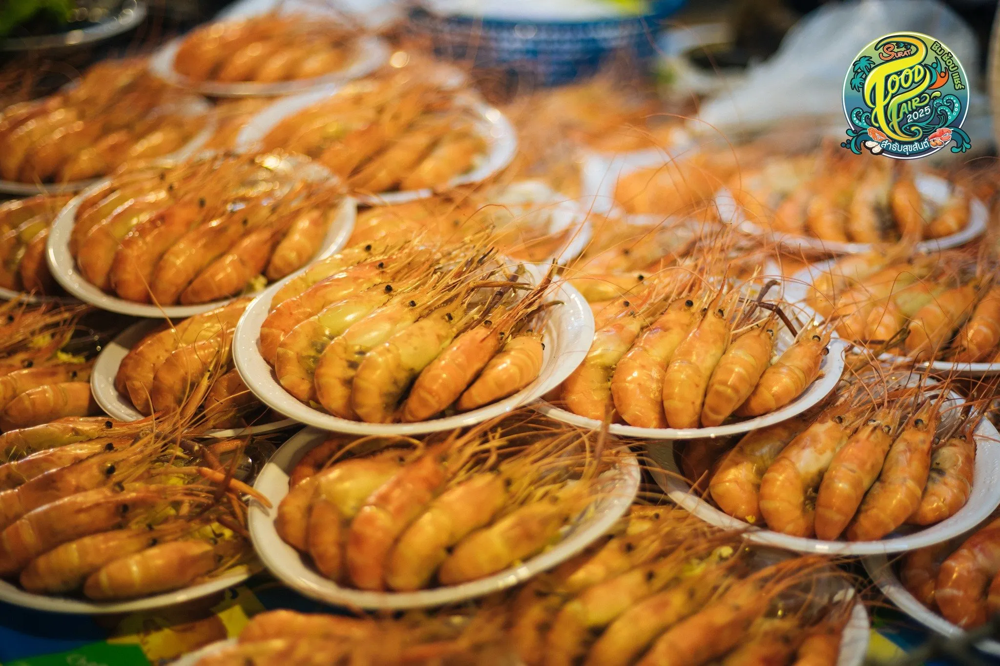 Grilled seafood at the Surat Food Fair