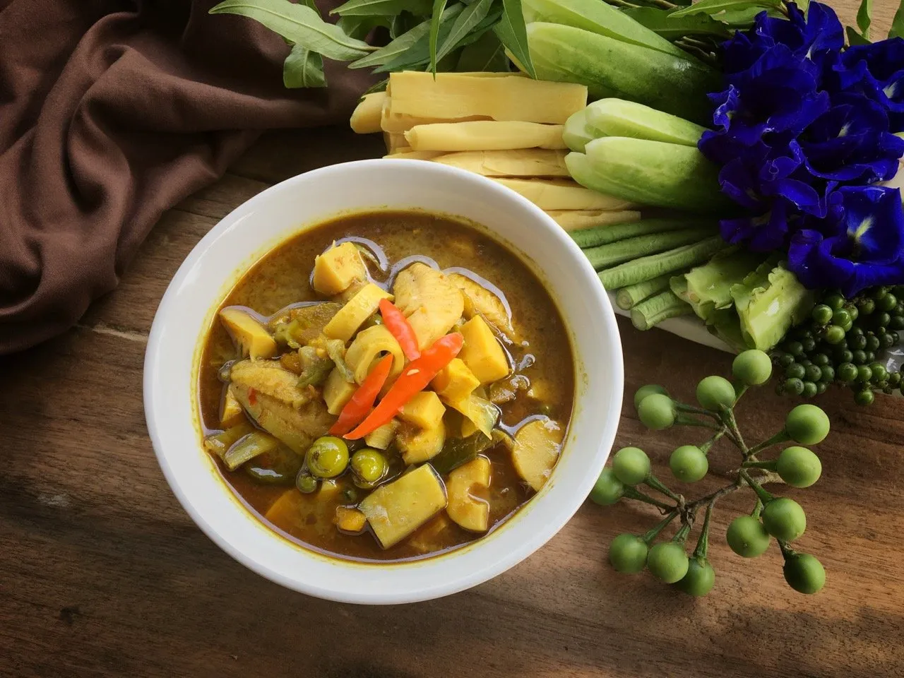 Gaeng Tai Pla or Fish Entrails Curry