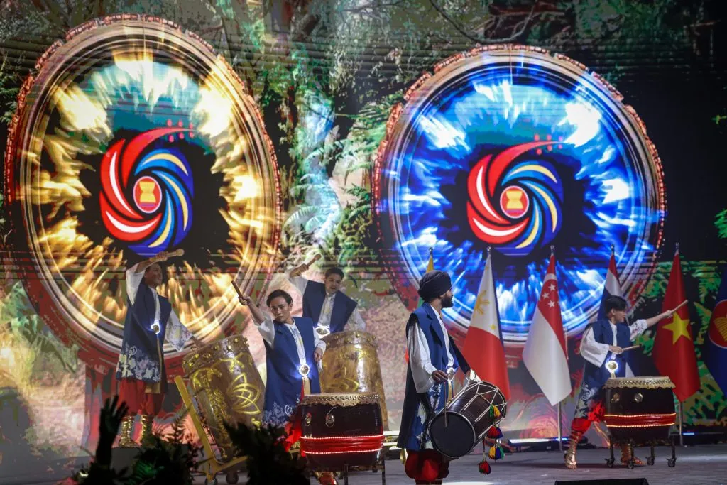 Performers at the 58th ASEAN Foreign Ministers’ Meeting held in Kuala Lumpur.
