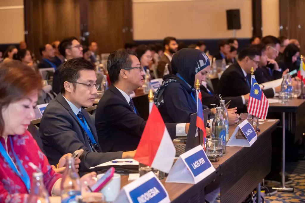 Delegates seated at the ASEAN-India Forum.