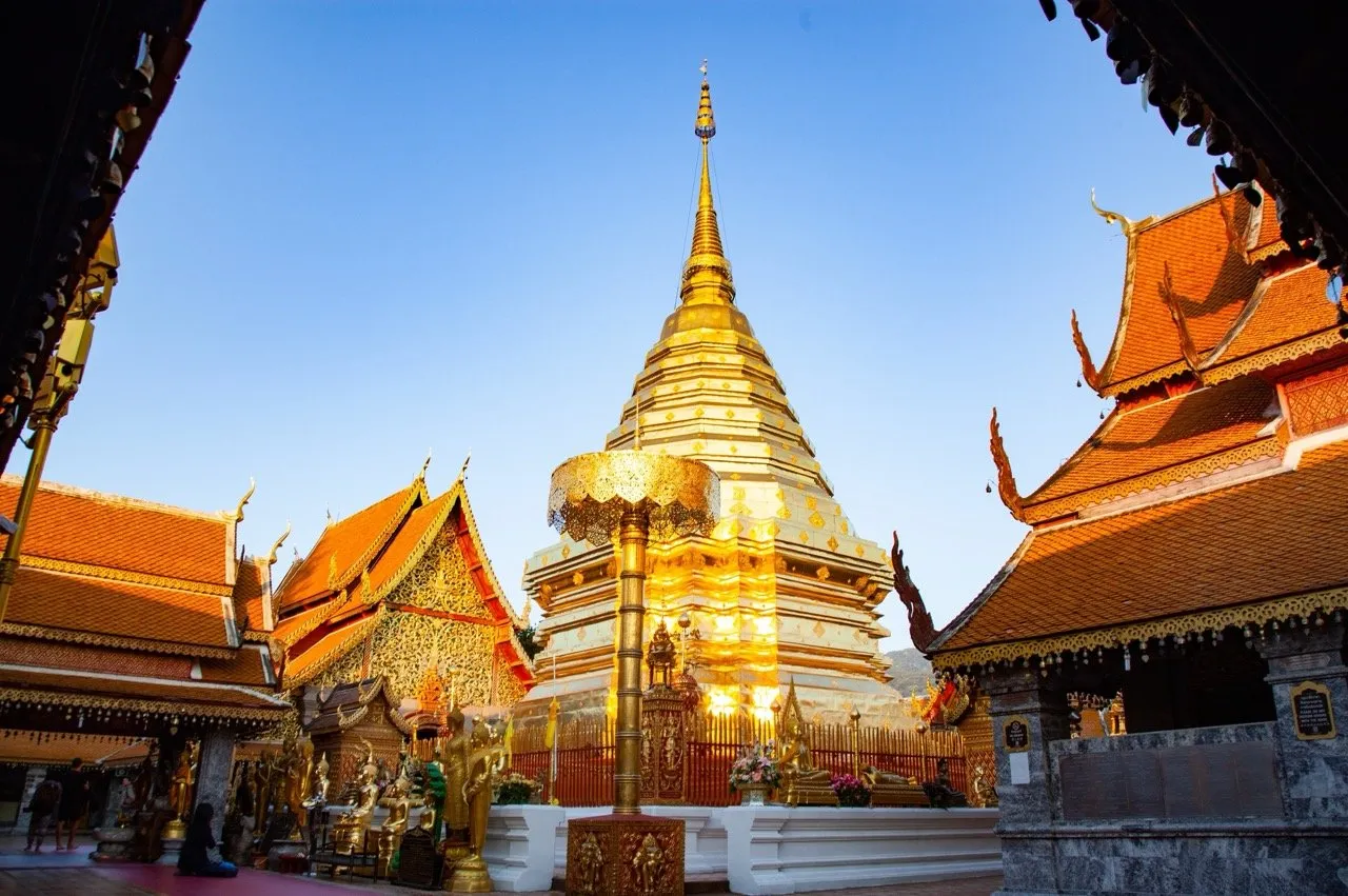 Wat Phra That Doi Suthep Buddhist temple in Chiang Mai Thailand