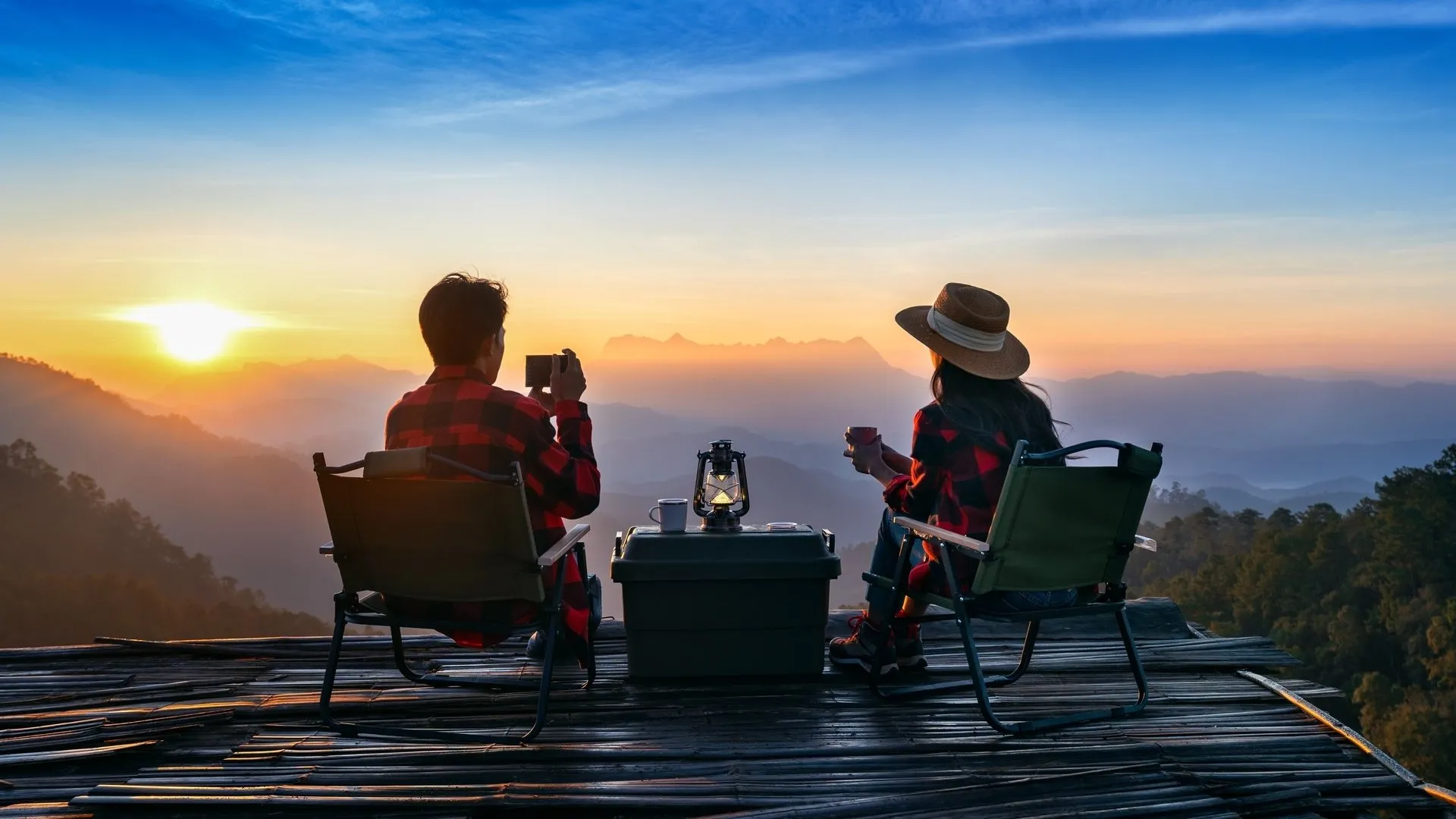 People camping outdoors in Chiang Mai