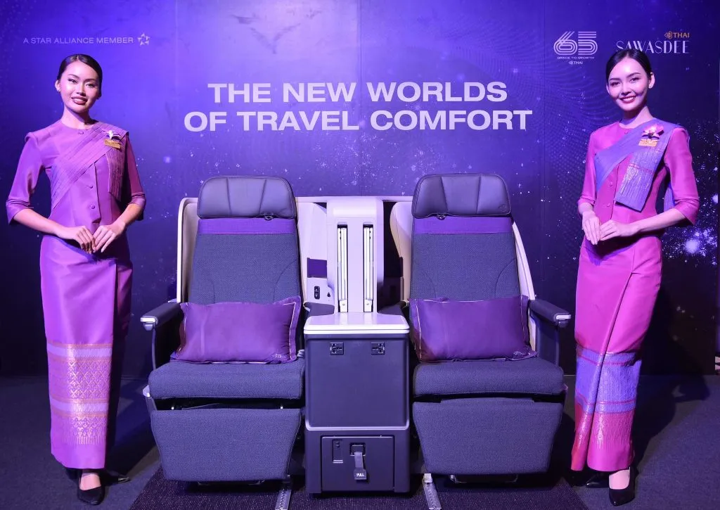 THAI flight attendants at the event, The New Worlds of Tomorrow, marking the flag carrier 65th anniversary.