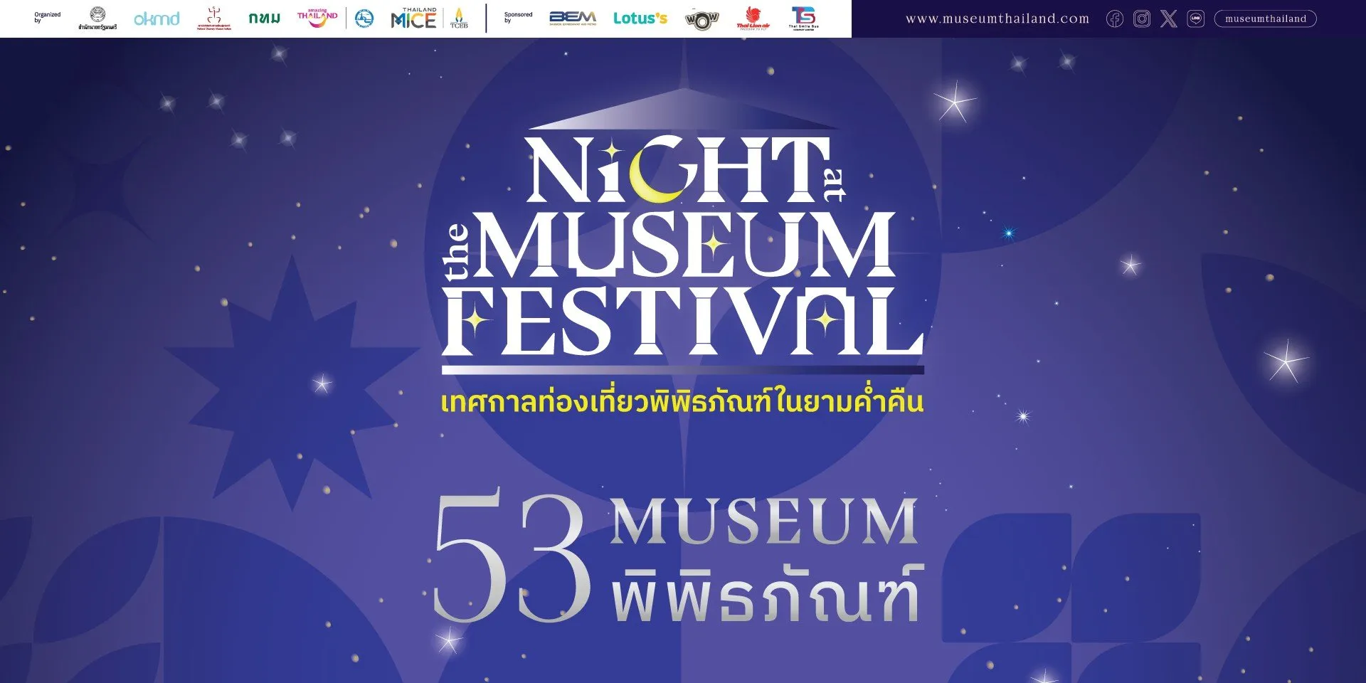 Night at the Museum Festival 2025 banner