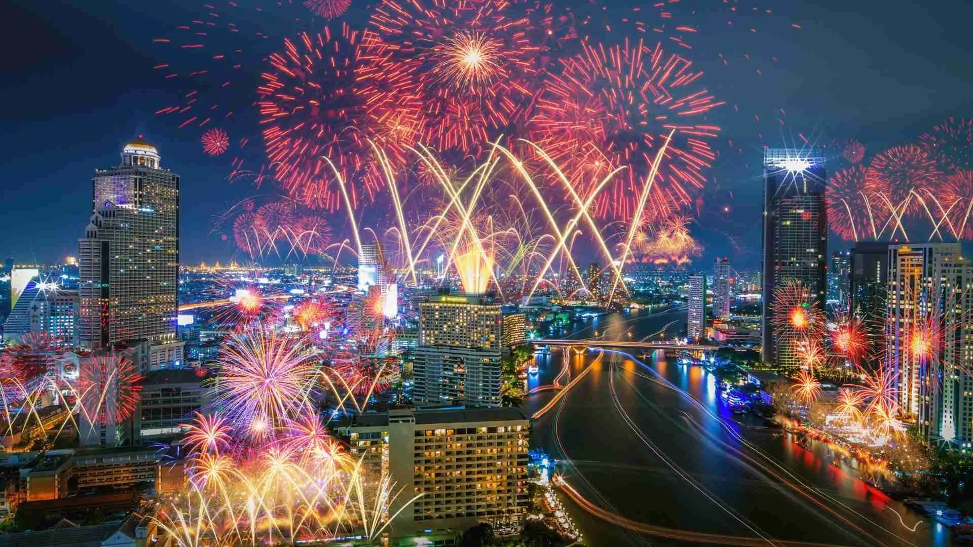 New Year Celebration in Bangkok, Thailand