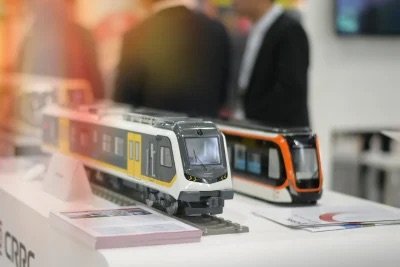 Train models at Asia Pacific Rail