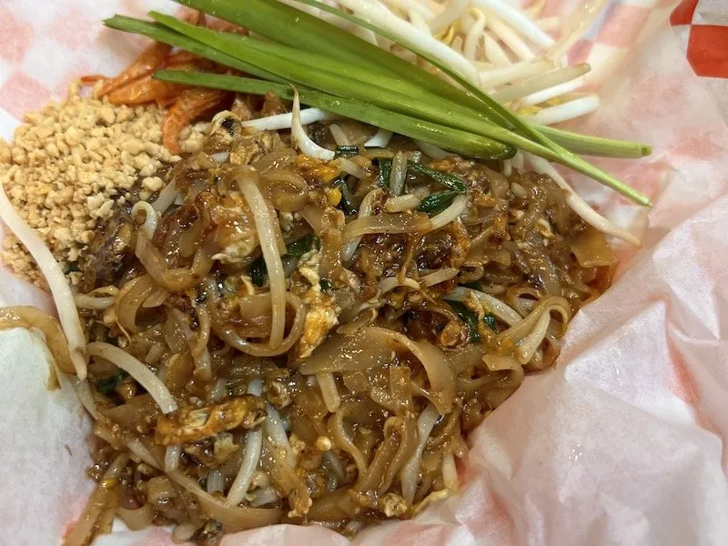 Pad Thai in Thai Town in Los Angeles, United States of America