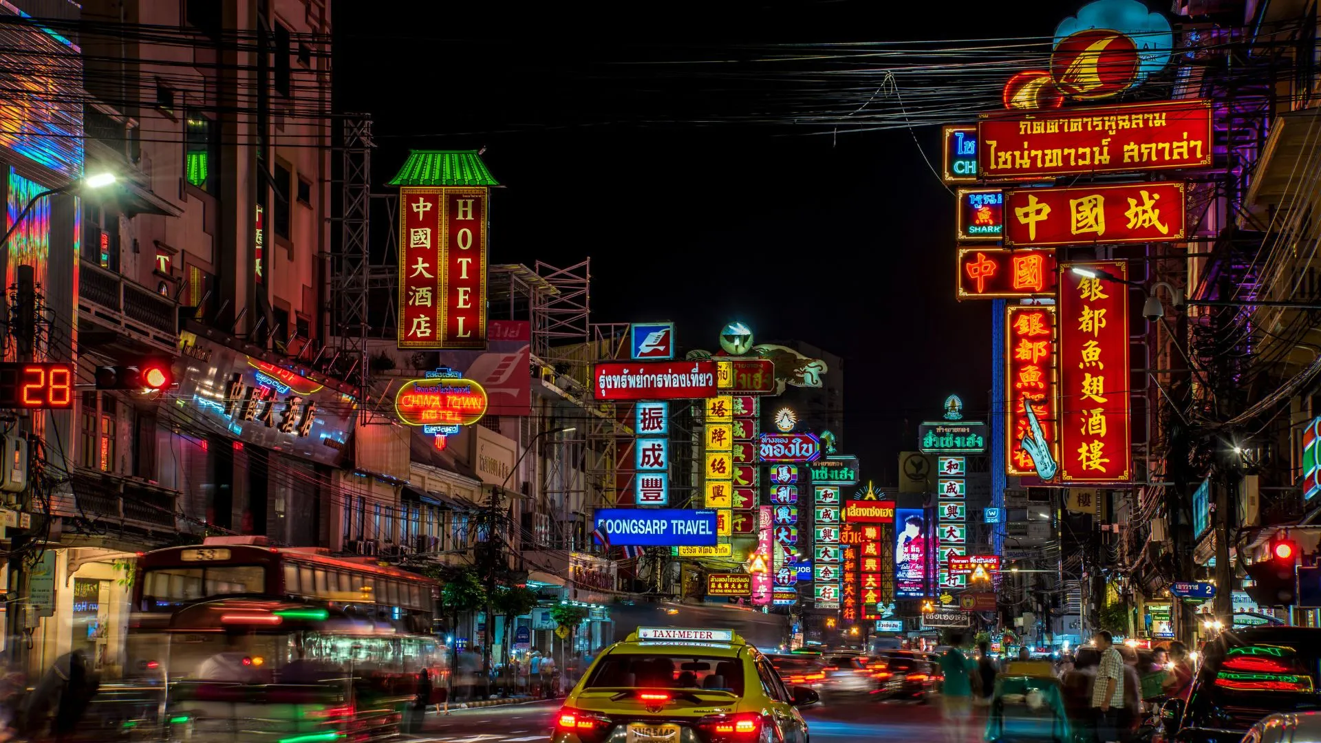 Chinatown in Bangkok Thailand