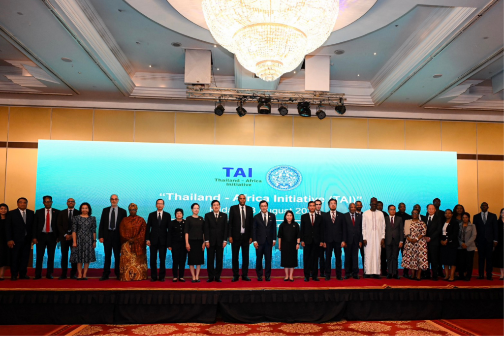 Officials and representatives pose for a group photo at the Thailand–Africa Initiative event in Addis Ababa.