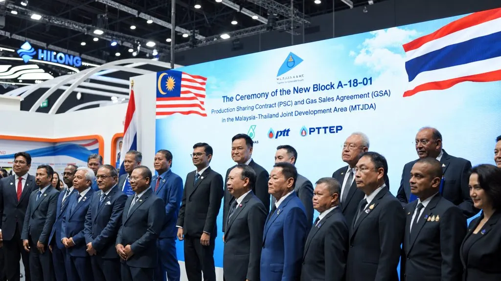 Gastech 2026 A-18-01 MTJDA agreement ceremony