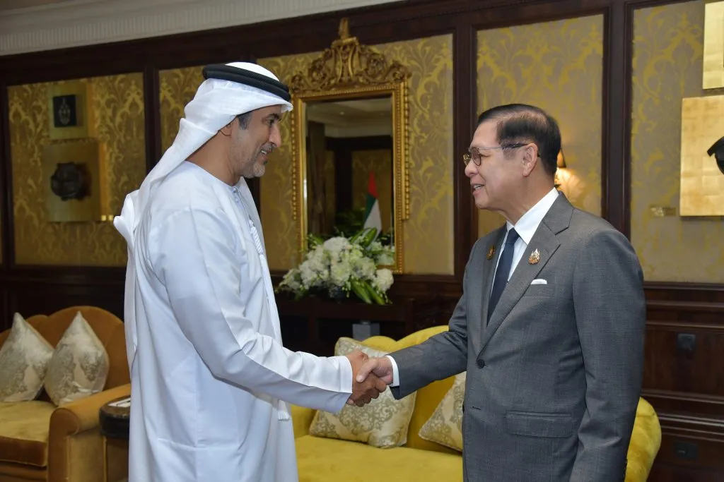 Thailand’s Foreign Minister Sihasak Phuangketkeow meets Belarus Foreign Minister Maxim Ryzhenkov at the BRICS Summit